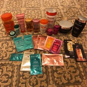 Kerastase hair products, mostly full.